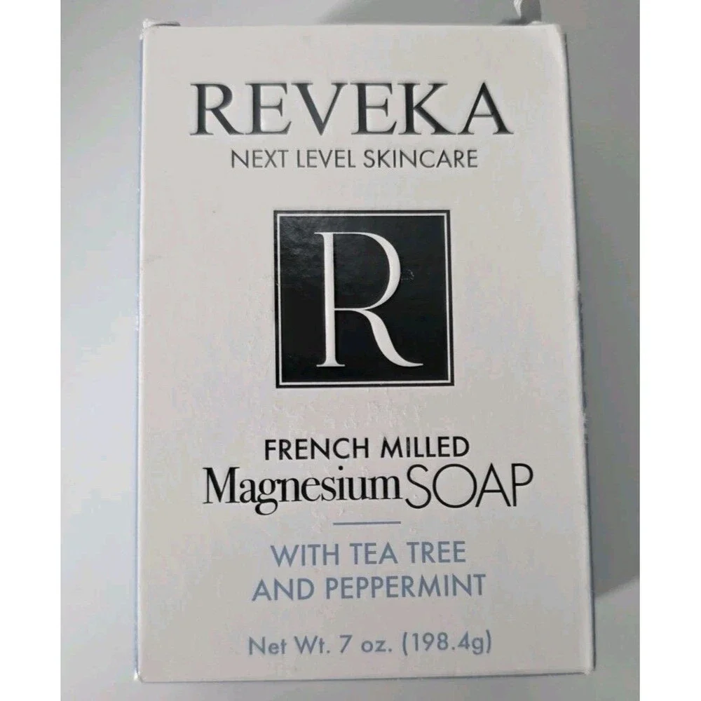 Reveka Magnesium Soap Bar Peppermint Tea Tree 7oz.